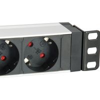 Miniatura 5 de REGLETA ALIMENTACION RACK 19" 1U 7 TOMAS CON INTERRUPTOR Y PROTECTOR SOBRETENSION