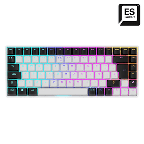 TECLADO-SHARKOON-SKILLER-SGK50-S3-ES-BLANCO