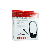 Miniatura 5 de HEADSET EQUIP LIFE CONEXION  JACK 3.5MM  MICROFONO FLEXIBLE CONTROL DE VOLUMEN Y MUTE COLOR NEGRO