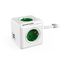PowerCube-Ext-2USB-Green-1.5m-4outlet