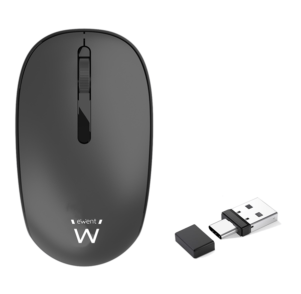 Ewent EW3206 rat n Universal Ambidextro RF inal mbrico ptico 1000 DPI