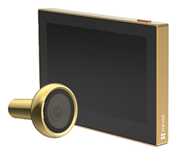 Mirilla inteligente - Ezviz HP2, Pantalla a Color de 4,3", 32 mm Diámetro, Dorado – imagen 4