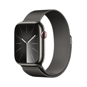 Apple-Watch-Series-9-GPS---Cellular-45mm-Graphite-Stainless-Steel-Case-with-Graphite-Milanese-Loop