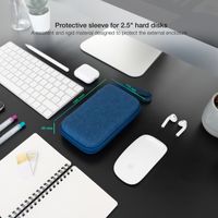 Miniatura 3 de ESTUCHE PROTECTOR PARA CAJA HDD TOOQ TQBC-E2503PB 2.5" AZUL PACIFICO