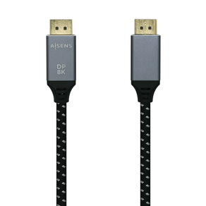 Aisens-Cable-Displayport-V1.4-8k-60hz-macho-a-macho-2m-gris-negro