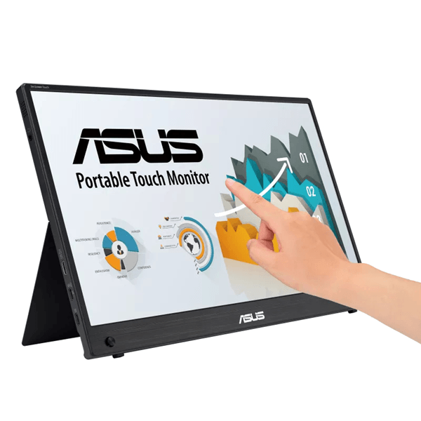 monitor asus zenscreen touch mb16amtr portable. 16 inch (15.6 inch viewable) fhd (1920 x 1080) ips 10-point touch. 60 hz. negro gris.