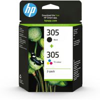 Miniatura 2 de PAQUETE DE 2 CARTUCHOS DE TINTA ORIGINAL HP 305 TRICOLOR / NEGRO BLISTER