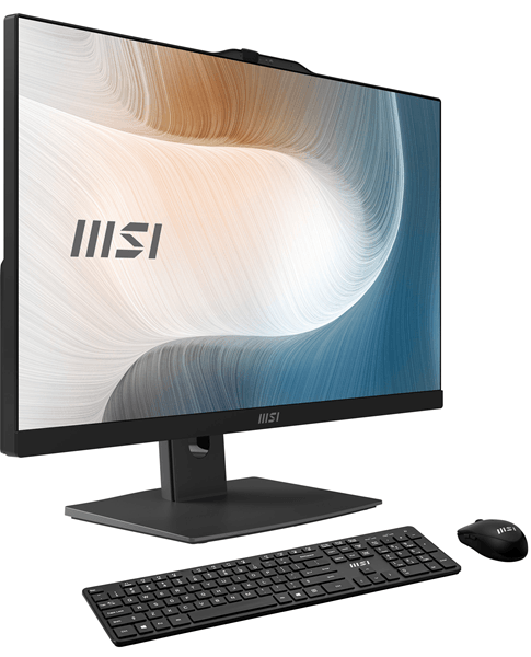 all in one msi modern am242tp 12m-823es core i5-1235u hasta 4.4ghz  16gb   512gb ssd   23.8  fhd  w11   black