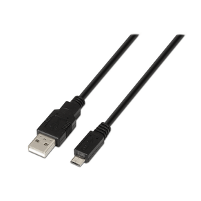 Aisens-Cable-Usb-2.0-Tipo-A-M-Micro-B-M-Negro-0.8M