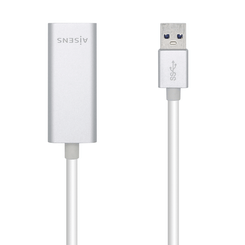 Aisens - Conversor Usb 3.0 A Ethernet Gigabit 10/100/1000 Mbps, 15Cm