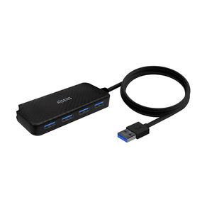 AISENS-Hub-USB-3.0-Tipo-A-M-4x-Tipo-A-H-Negro-60cm