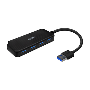 AISENS-Hub-USB-3.0-Tipo-A-M-4x-Tipo-A-H-Negro-15cm