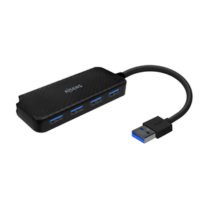 AISENS-Hub-USB-3.0-Tipo-A-M-4x-Tipo-A-H-Negro-15cm