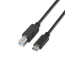 Aisens-Cable-Usb-2.0-Impresora-3A-Tipo-Usb-C-M-B-M-Negro-1M