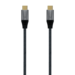 AISENS-Cable-USB-2.0-Aluminio-5A-100W-E-Mark-USB-C-M-USB-C-M-Gris-2.0M
