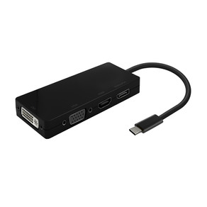 AISENS-Conversor-USB-C-A-DP-DVI-HDMI-VGA-USB-C-M-DP-H-DVI-H-HDMI-H-Vga-H-Negro-15cm