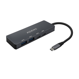 AISENS-Hub-USB3.2-Gen1-5G-USB-C-USB-C-M-2xUSB-C-H-2xUSB-A-H-Gris-15cm