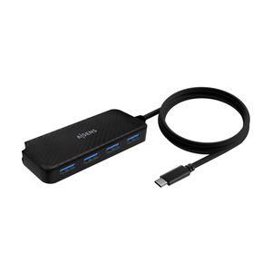 AISENS-Hub-USB-3.1-USB-C-USB-C-M-4x-Tipo-A-H-Negro-60cm