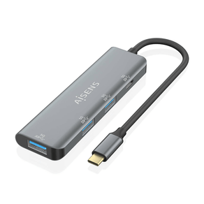 HUB-AISENS-USB-3.2-GEN1-5G-USB-C-USB-C-M-1XUSB-C-H-3XUSB-A-H-15CM