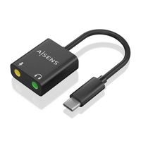 Miniatura 2 de CONVERSOR AISENS USB-C A AUDIO 48KHZ USB-C/M-2XJACK 3.5/H 10CM
