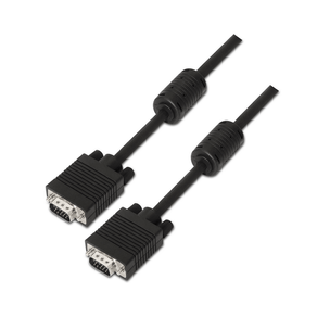 CABLE-AISENS-SVGA-CON-FERRITA-CONECTORES-TIPO-D-SUB-HDB15-MACHO-DOBLE-APANTALLADO-3M-NEGRO-A113-0072