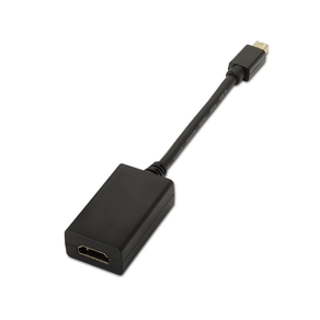 ADAPTADOR-AISENS-MINI-DISPLAYPORT-MACHO-A-HDMI-TIPO-A-HEMBRA-15CM-NEGRO-A125-0137
