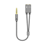 Aisens-Adaptador-audio-Jack-3.5-4pines-Macho-a-2xjack-3.5-3pines-Hembra-0.25m-gris