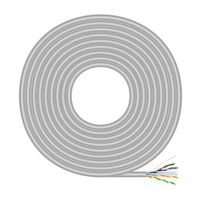 Aisens-Cable-RJ45-CAT.6-UTP-AWG23-CCA-gris-100m