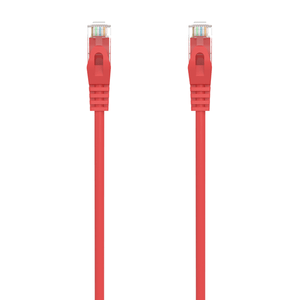 AISENS Cable de Red Latiguillo RJ45 LSZH Cat.6A 500 Mhz UTP AWG24, Rojo, 1.0M
