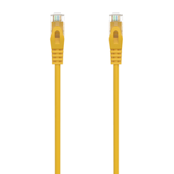 AISENS Cable de Red Latiguillo RJ45 LSZH Cat 6A 500 Mhz UTP AWG24  Amarillo  1 5M