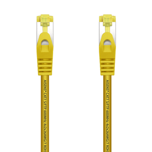 AISENS-Cable-De-Red-Latiguillo-RJ45-LSZH-Cat-7-600-MHz-S-FTP-PIMF-AWG26--Amarillo--25-cm