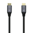 AISENS Cable HDMI V2.1 Ultra Alta Velocidad / HEC 8k@60Hz 48Gbps, A/M-A/M, 1 m Gris/Negro