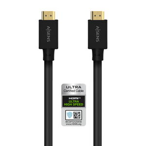 AISENS-Cable-HDMI-V2.1-Ultra-Alta-Velocidad---Hec-8K-60Hz-48Gbps-A-M-A-M-Negro-5.0M
