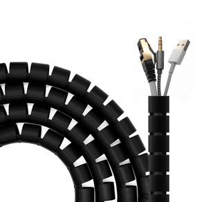 AISENS-Organizador-De-Cable-En-Espiral-25mm-Negro-2.0-m