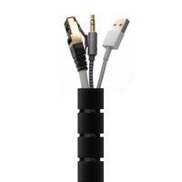Miniatura 3 de AISENS Organizador De Cable En Espiral 25mm, Negro, 2.0 m