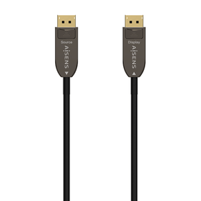 AISENS-Cable-DISPLAYPORT-AOC-V1.4-8K-60Hz-4K-120Hz-4-4-4-32.4Gbps-DP-M-DP-M-Negro-15M
