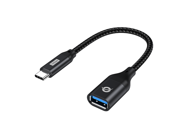 ADAPTADOR USB-C CONCEPTRONIC ABBY18B A 1xUSB-A 3.2 10 Gbps HEMBRA OTG 0.2M
