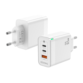 AISENS-Cargador-Gan-65W-2xUSB-C-PD3.0-QC4.0-1xUSB-A-QC3.0-Blanco