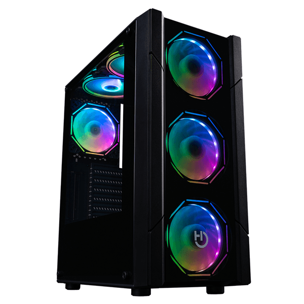 Caja HIDITEC V30 ARGB RGB Negro