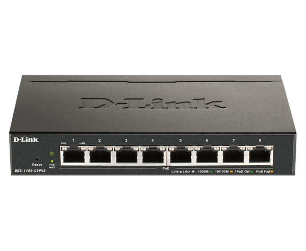 8-PORT POE SMART GIGABIT SWITCH POE GIGABIT LAYE R2