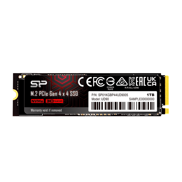 silicon power  ud90  ssd 1000gb m.2  4800mb s pci express 4.0 nvme