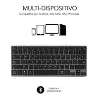 Miniatura 3 de TECLADO SUBBLIM INALAMBRICO ALUMINIO ADVANCE COMPACT GREY