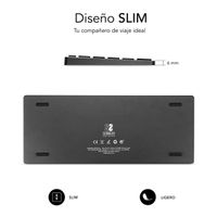 Miniatura 4 de TECLADO SUBBLIM INALAMBRICO ALUMINIO ADVANCE COMPACT GREY