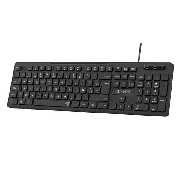 TECLADO BUSINESS SLIM SILENCIOSO CON CABLE USB