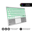 TECLADO-SUBBLIM-INALAMBRICO-SMART-BACKLIT-BT-TOUCHPAD-SILVER