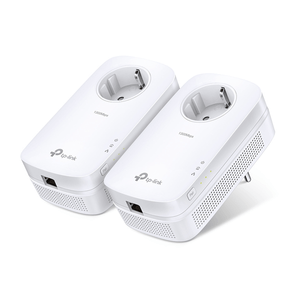 KIT-2-ADAPTADOR-DE-HOMEPLUG-ETHERNET-TPLINK-1200MBPS-1-PUERTO-10-100-1000-CON-ENCHUFE