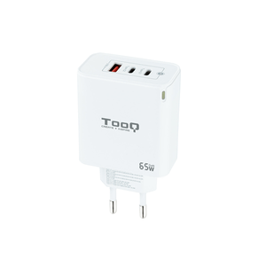 CARGADOR-USB-PARED-TOOQ-TQWC-GANQC2PD65WT-GAN-2-USB-C-PC---USB-A-QC-65W-BLANCO