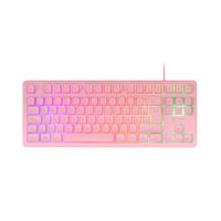 Miniatura 2 de TECLADO H-MECH GAMING MARS GAMING MK023 COLOR ROSA TAMA??O COMPACTO TKL ILUMINACION RGB