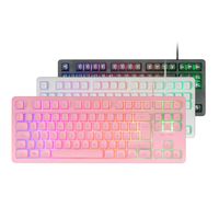 Miniatura 4 de TECLADO H-MECH GAMING MARS GAMING MK023 COLOR ROSA TAMA??O COMPACTO TKL ILUMINACION RGB