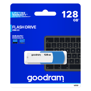Goodram UCO2 Lápiz USB 128GB USB 2.0 Azul/Blanco